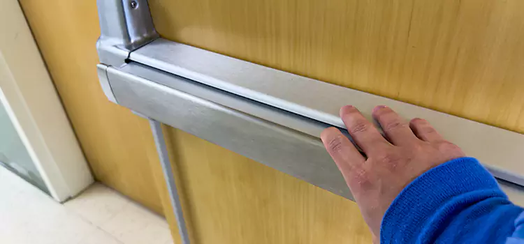 Installing a Push Bar on a Door New York